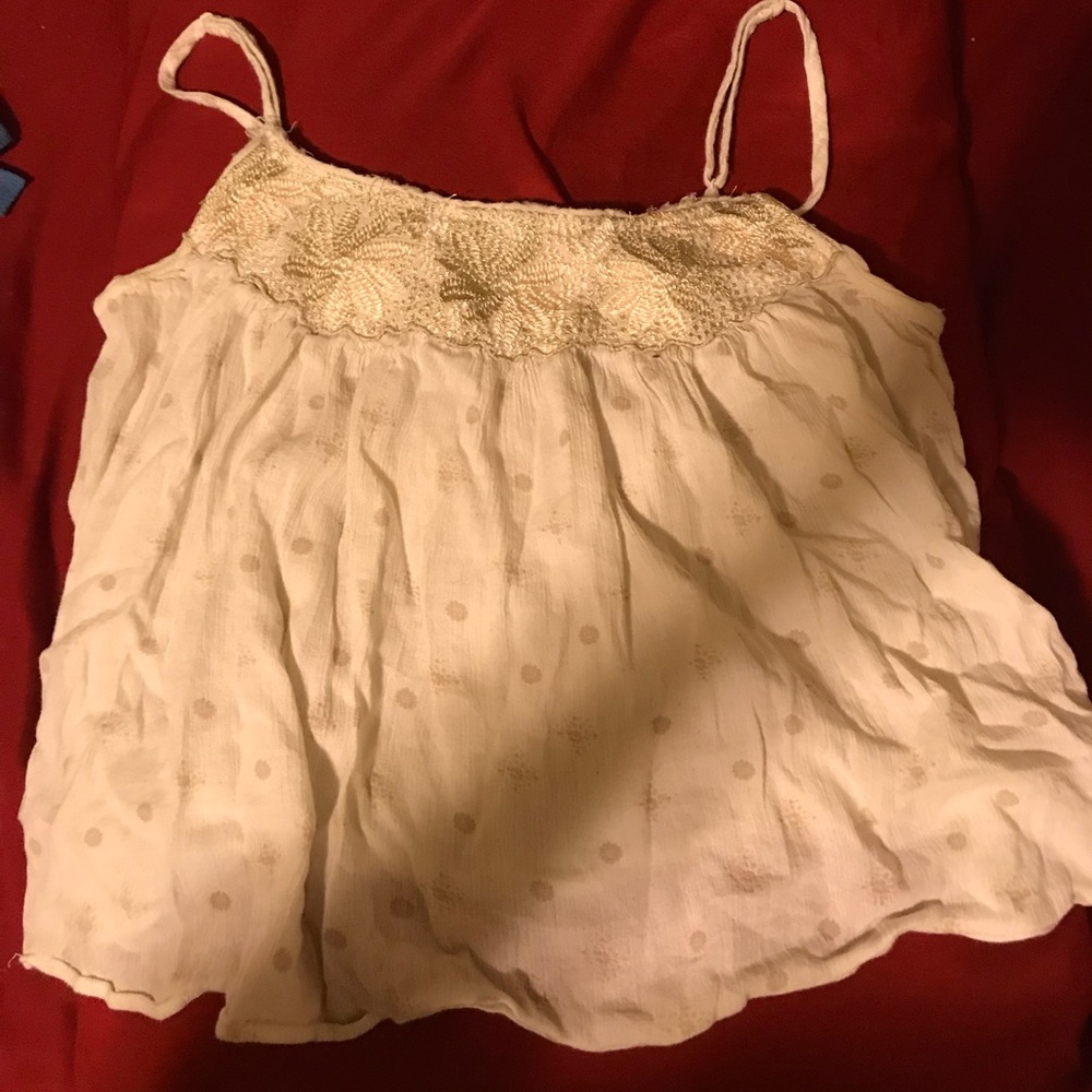 Cute Crop Top with embroidery